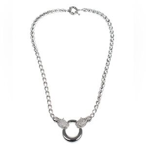 Nordstrom Silver Panther Head Necklace
